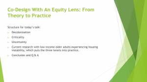 Poster for Co-design with an Equity Lens: From Theory to Practice 